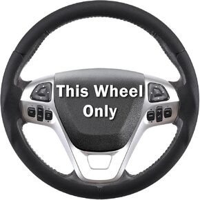 Steering Wheel Cover for Ford Explorer 2011-2019/ Edge 2011-2014/ Flex 2013-2019/ Taurus 2013-2019 Car Steering Wheel Protector Accessories(Matte Black) in Kuwait