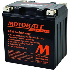 بطارية Motobatt MBTX30UHD 4.7 Ah لـ Harley-Davidson CVO FLH (Touring) 1803 110cc 07 08 09 10 11 12 13 14، FLT 1690 103cc 10 11 12 13 14، FL، 1584 96cc 07 08 09 10 11,1450 88 سي سي 1999، 1340 80 سي سي 97 98 in Kuwait