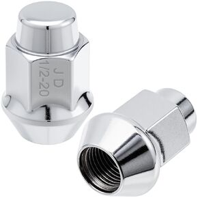 2 Pcs 1/2-20 Lug Nuts, Steel Closed End Lug Nut Compatible with TJ YJ JK JKU DJ3 DJ5 CJ5 CJ6 CJ7 for Replacement Wheel- Silver in Kuwait