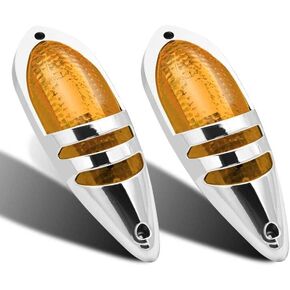 Biqing 2PCS 7.8 Inch Trailer Marker Lights,24V Front Rear LED Side Marker Lights Clearance Indicator Lamp Surface Mounted for Truck RV Trailer Boat(Amber) in Kuwait