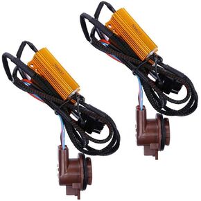 2 PCS LED Load Resistor Decoders, 3157 3157A 4157 T20 Brake Light Fog Light DRL Harness Adapter, Anti Flicker Error Warning Canceller Relay Kit for Most Universal Vehicles in Kuwait