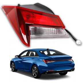 Left Tail Light Driver Side Brake Light Fit For Hyundai Elantra 2021 2022 2023 Sedan Halogen Rear Lamp Replaces HY2804169 92402-AB000 11-923 in Kuwait