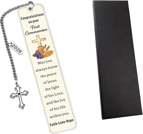 2026 Christian Bookmark,Engraved Inspirational Cross Bookmark for First Communion Baptism Confirmation, Religious Bookmarks,Christian Book Lover Gift,Religious Faith Based Gifts for Women & Men in Kuwait