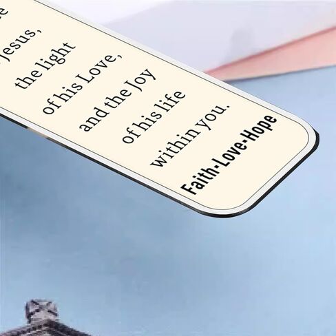 2026 Christian Bookmark,Engraved Inspirational Cross Bookmark for First Communion Baptism Confirmation, Religious Bookmarks,Christian Book Lover Gift,Religious Faith Based Gifts for Women & Men in Kuwait