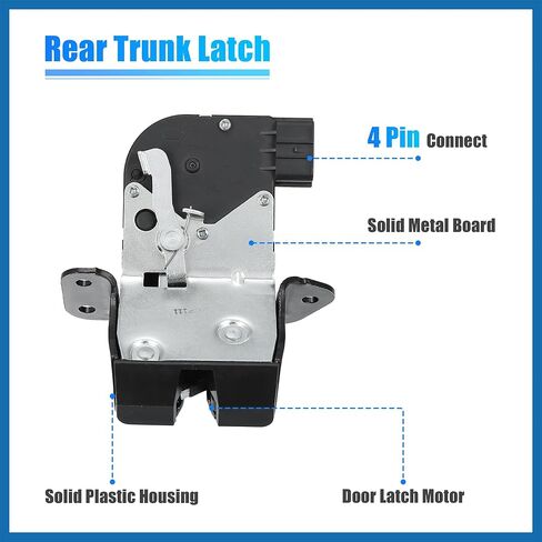 Trunk Latch Lock Actuator 81230-2V000 for Hyundai Veloster 12-17 1.6L V4 Engine Tailgate Door Latch Lock Actuator Motor Rear Hatchback Trunk Lid Lock Latch Actuator Item Replace in Saudi Arabia