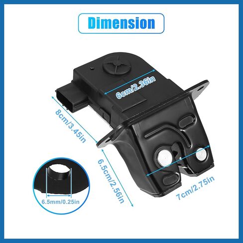 Trunk Latch Lock Actuator 81230-2V000 for Hyundai Veloster 12-17 1.6L V4 Engine Tailgate Door Latch Lock Actuator Motor Rear Hatchback Trunk Lid Lock Latch Actuator Item Replace in Saudi Arabia