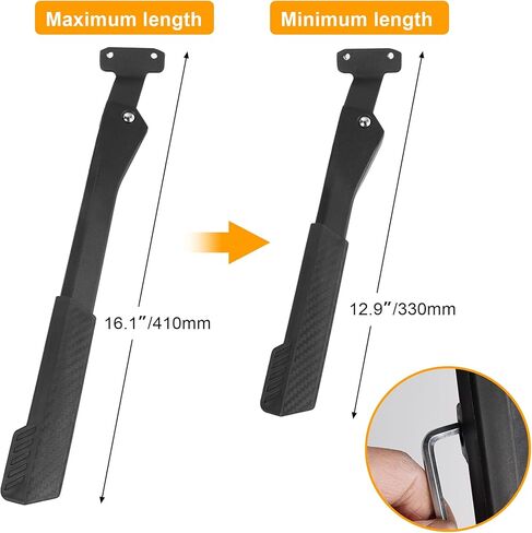 RUTU Bike Kickstand,Adjustable Adult Bicycle Kickstand for 24"-29" Ebike,Mountain Bike,Fat Tire Bike,40mm apart Aluminium Alloy Rear Kick stand in Saudi Arabia