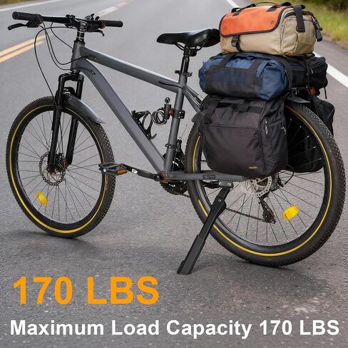 RUTU Bike Kickstand,Adjustable Adult Bicycle Kickstand for 24"-29" Ebike,Mountain Bike,Fat Tire Bike,40mm apart Aluminium Alloy Rear Kick stand in Saudi Arabia