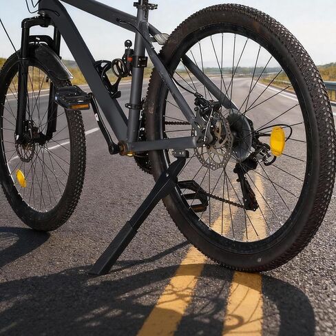 RUTU Bike Kickstand,Adjustable Adult Bicycle Kickstand for 24"-29" Ebike,Mountain Bike,Fat Tire Bike,40mm apart Aluminium Alloy Rear Kick stand in Saudi Arabia