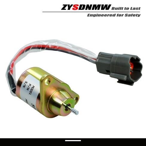 M810324 12VDC الوقود اغلاق الملف اللولبي صالح ل JD 3038E 3036E 3032E 2025R 2032R 2027R 2036R جرار وقف الملف اللولبي استبدال 119233-77932 1503ES-12S5SUC12S in Kuwait