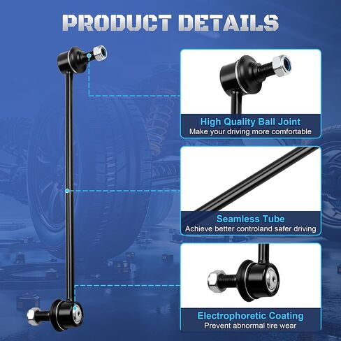 2 قطعة مثبت أمامي Sway Bar End Links متوافق مع Honda Odyssey 2005 2006 2007 2008 2009 2010 2011 2012 2013 2014 2015 2016 2017 Rpelaces 51320SHJA02، K750304 in Saudi Arabia