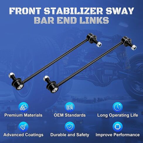 2 قطعة مثبت أمامي Sway Bar End Links متوافق مع Honda Odyssey 2005 2006 2007 2008 2009 2010 2011 2012 2013 2014 2015 2016 2017 Rpelaces 51320SHJA02، K750304 in Saudi Arabia