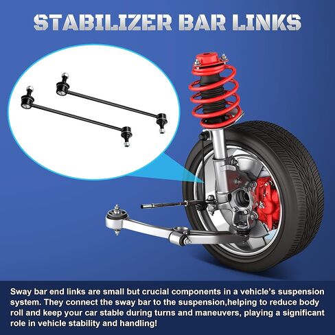 2 قطعة مثبت أمامي Sway Bar End Links متوافق مع Honda Odyssey 2005 2006 2007 2008 2009 2010 2011 2012 2013 2014 2015 2016 2017 Rpelaces 51320SHJA02، K750304 in Saudi Arabia