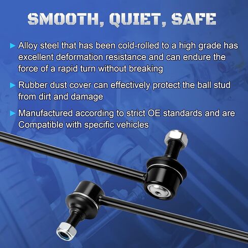 2 قطعة مثبت أمامي Sway Bar End Links متوافق مع Honda Odyssey 2005 2006 2007 2008 2009 2010 2011 2012 2013 2014 2015 2016 2017 Rpelaces 51320SHJA02، K750304 in Saudi Arabia