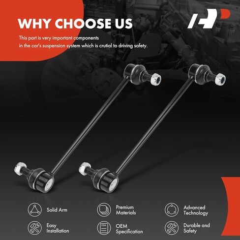 A-Premium 2 x Front Sway Bar Links Stabilizer Bar Links, Compatible with Hyundai Santa Fe 2001 2002 2003 2004 2005 2006 in Saudi Arabia