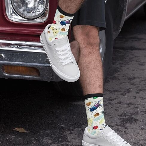 MOLIAN Insect Species Women Men Novelty Socks Funny Crazy Dress Sock in Saudi Arabia