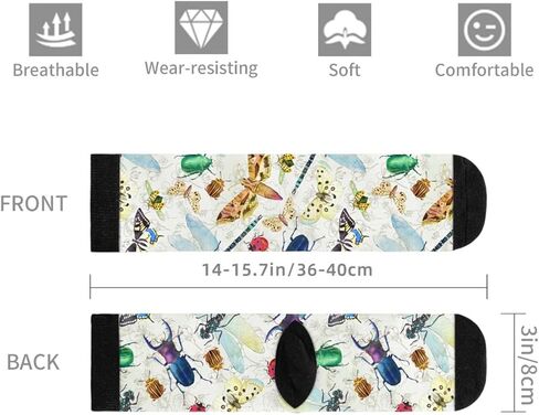 MOLIAN Insect Species Women Men Novelty Socks Funny Crazy Dress Sock in Saudi Arabia