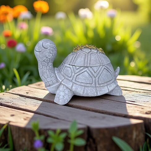 Turtle Hide A Key Outside Cute Succulent Turtle Key Hiders Outdoor Spare Fake Rock Hiding Devices Secret Holder Statue Decor Waterproof Decorative Gifts in Saudi Arabia