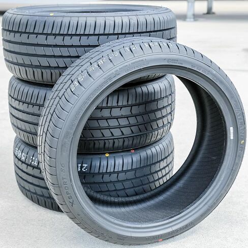 مجموعة من 4 (أربعة) إطارات شعاعية عالية الأداء لسيارة الركاب الصيفية Atlander Xsport-86 - 215/40R18 215/40/18 215/40-18 نطاق تحميل 89 وات XL 4 طبقات BSW جدار جانبي أسود UTQG 420AA in Kuwait