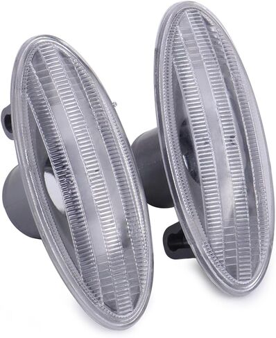 beler 1 Pair Side Turn Signal Lamp Fender Marker Lights Cover for Nissan Cube Juke Leaf Note Micra X-TRAIL March Qashqai in Saudi Arabia