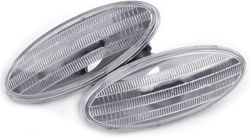 beler 1 Pair Side Turn Signal Lamp Fender Marker Lights Cover for Nissan Cube Juke Leaf Note Micra X-TRAIL March Qashqai in Saudi Arabia