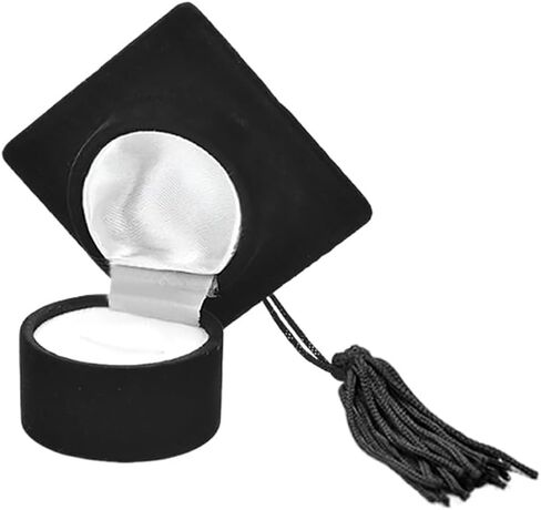 Graduation Cap Ring Box for Women Men Graduation Gifts for Granddaughter Daughter Class Rings Keepsake Box for Women High School College Graduation Jewelry Storage Box for Proposal Graduation Ceremony in Saudi Arabia