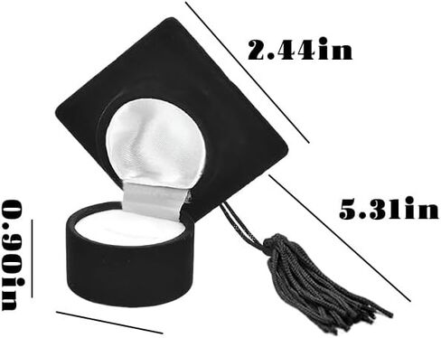 Graduation Cap Ring Box for Women Men Graduation Gifts for Granddaughter Daughter Class Rings Keepsake Box for Women High School College Graduation Jewelry Storage Box for Proposal Graduation Ceremony in Saudi Arabia