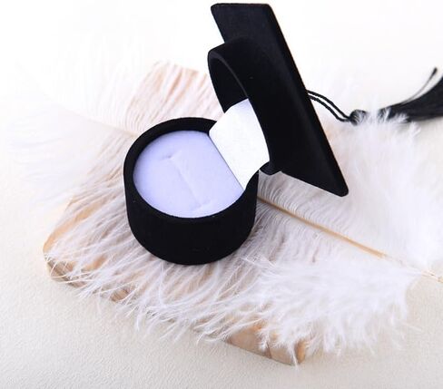 Graduation Cap Ring Box for Women Men Graduation Gifts for Granddaughter Daughter Class Rings Keepsake Box for Women High School College Graduation Jewelry Storage Box for Proposal Graduation Ceremony in Saudi Arabia