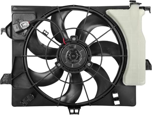 Radiator Fan Assembly fit for 2012-2013 for Hyundai for Accent 1.6L 2012-2014 for Hyundai for Veloster 1.6L 2012-2017 for Kia for Rio 1.6L Engine Cooling Fan 620442, 622590 in Kuwait