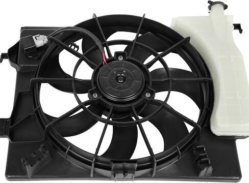 Radiator Fan Assembly fit for 2012-2013 for Hyundai for Accent 1.6L 2012-2014 for Hyundai for Veloster 1.6L 2012-2017 for Kia for Rio 1.6L Engine Cooling Fan 620442, 622590 in Kuwait