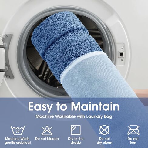 Bathroom Rugs 24"x17", Ultra Soft Thick Plush Fluffy Microfiber Absorbent Bath Mat, Non-Slip Backing, Machine Washable Bath Mats for Bathroom Floor, Tub and Shower, Home Decor Accessories, Blue in Kuwait