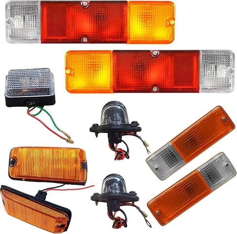 Suzuki Samurai Tail Light 1986-1995 Complete Set Real Light/Indicator Light/Clear Lamp/Side Marker Light/License Plate Light 12V Bulbs Sz2800101|35604-80022 in Kuwait