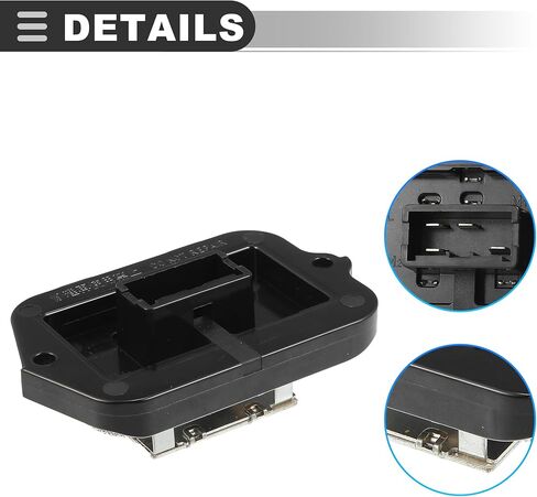 Motoforti HVAC Blower Motor Resistor, AC Blower Control Module, Fit for Honda Accord 1998-2002, Metal Plastic, Black in Saudi Arabia