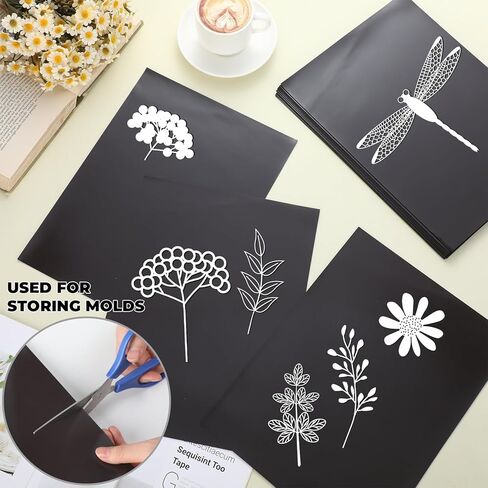 24 Pack Non-Adhesive Magnetic Sheets 8.5 x 11 Flexible Blank Magnet Sheets 20 Mil for Die Storage, DIY Crafts, Photo Magnets, Fridge Displays, School Projects, Office Organization in Saudi Arabia