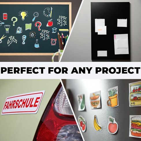 24 Pack Non-Adhesive Magnetic Sheets 8.5 x 11 Flexible Blank Magnet Sheets 20 Mil for Die Storage, DIY Crafts, Photo Magnets, Fridge Displays, School Projects, Office Organization in Saudi Arabia