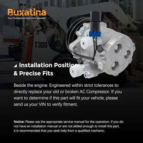 6733655 TM-08 A/C Air Conditioning Compressor for Bobcat 331 334 337 341 773 863 864 873 883 963 S150 S160 S175 S185 S205 S220 S250 S300 S330 T180 T190 T200 T250 T300 T320 103-52017 218-6833 in Kuwait