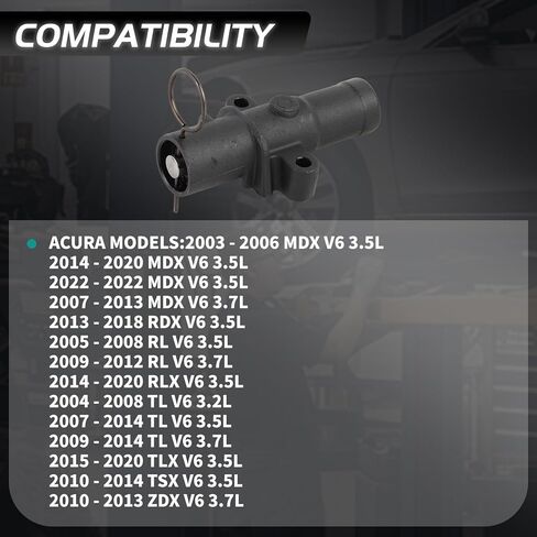 14520-RCA-A01 شداد حزام التوقيت متوافق مع 2003-2017 Honda Accord Odyssey V6 2005-2022 Pilot لـ Acura MDX RL RLX TL TLX TSX ZDX استبدال 12581902 14520RCAA01 in Kuwait