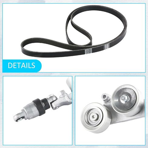Drive Belt Tensioner Kit Compatible for Honda Accord 2008-2010, Accord Crosstour 2010, Odyssey 2005-2010, Pilot 2006-2011 Replaces 38920-RCA-A03 31170-R70-A01 in Kuwait