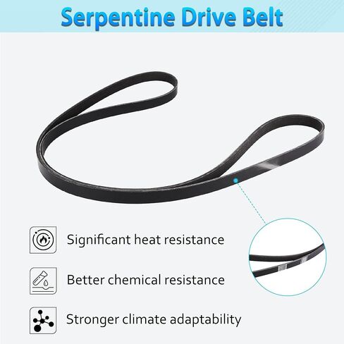 Drive Belt Tensioner Kit Compatible for Honda Accord 2008-2010, Accord Crosstour 2010, Odyssey 2005-2010, Pilot 2006-2011 Replaces 38920-RCA-A03 31170-R70-A01 in Kuwait