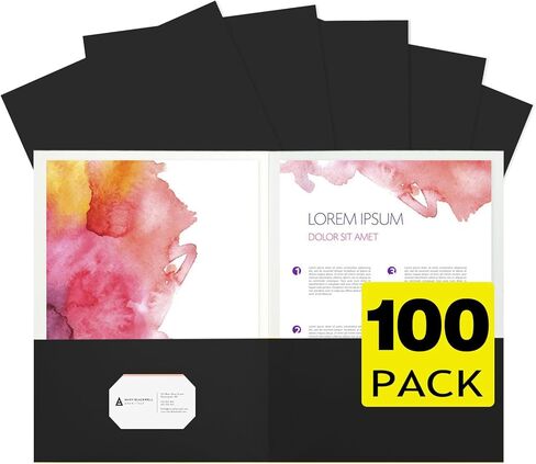 مجلدان للجيب، 25 مجلدًا للملفات الزرقاء مع جيوب تناسب ورق بحجم الحروف، مجلد ملفات ورق سميك للمدرسة والمكتب والمنزل والأعمال، 6 ألوان متنوعة in Kuwait