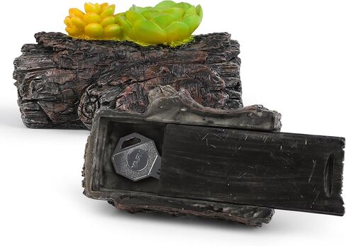 Meejune Hide A Key Outside in Fake Rock, Spare Key Holder for Garden & Yard, Fake Stone Hidden Storage for Safe - White in Kuwait