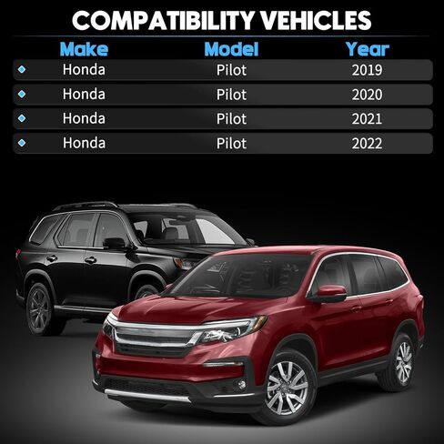 2 قطعة غطاء الكسوة ضوء الضباب الحافة صالح لهوندا الطيار 2019-2022 محكم الجبهة الوفير الضباب الخفيف يغطي مع ثقب الاستشعار يستبدل 71102TG7A60 71107TG7A60 HO1039142 HO1038142 71102TG7A50 in Kuwait