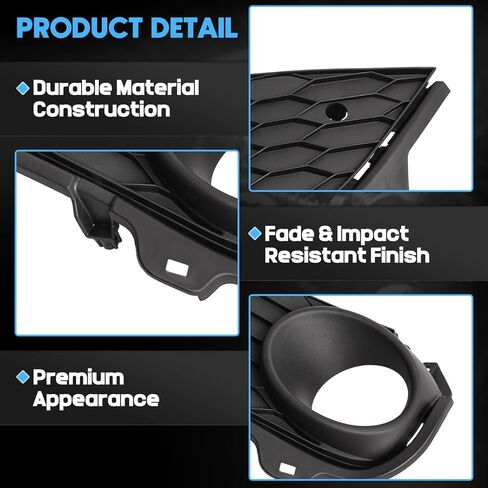 2 قطعة غطاء الكسوة ضوء الضباب الحافة صالح لهوندا الطيار 2019-2022 محكم الجبهة الوفير الضباب الخفيف يغطي مع ثقب الاستشعار يستبدل 71102TG7A60 71107TG7A60 HO1039142 HO1038142 71102TG7A50 in Kuwait