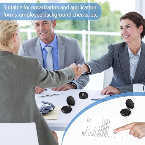 60 Pcs Fingerprint Ink Pad Black Finger Print Stamp Pad Mini Inkless Thumbprint Pads for Home Office Bank Notary Employee Screening Identification Security ID Fingerprint (Black) in Kuwait