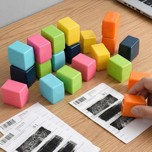 20PCS Privacy Rolling Stamp, Data Protection Stamp for ID Account Data Address Security, Multicolor in Saudi Arabia