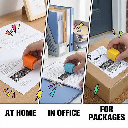 20PCS Privacy Rolling Stamp, Data Protection Stamp for ID Account Data Address Security, Multicolor in Saudi Arabia
