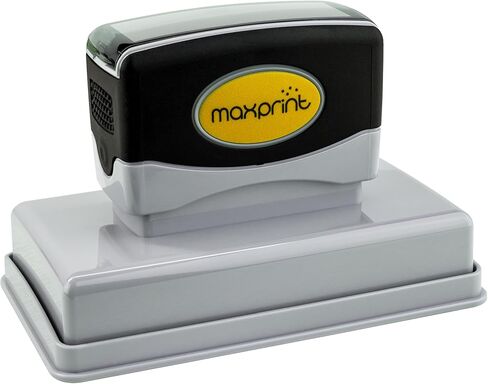 Custom Pre-Inked Logo or Text Large Stamp - Personalized with Your own Image (5/8" x 2-3/16") in Kuwait