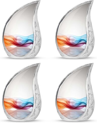 جرار عباد الشمس للرماد البشري للبالغين من الذكور والإناث، جرة حرق كبيرة للرماد البشري للنساء، رماد زخرفي للجنازة، 10 بوصة in Kuwait