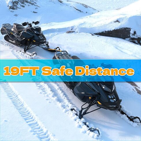 حزام سحب KJE Snowmobile بطول 19 قدمًا، أشرطة سحب شديدة التحمل 1.2 بوصة مع خطافين - قوة كسر 2200 رطل، ملحقات حبل السحب لعربات الثلج، ATV، زلاجات in Saudi Arabia