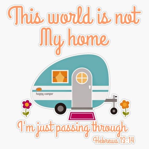 Camper Christian Sticker Vinyl Bumper Sticker Decal High Quality Waterproof 5" in Saudi Arabia